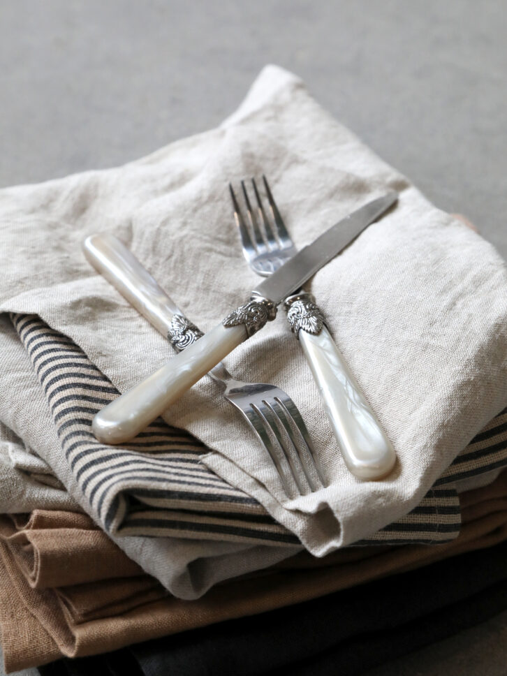 Stoffservietten, Leinen, 4-er Set, 25x25cm