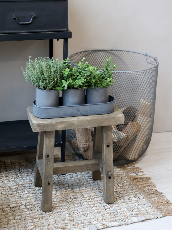 Teppich mit Lederstreifen und Jute, L150/B70cm – Bild 3