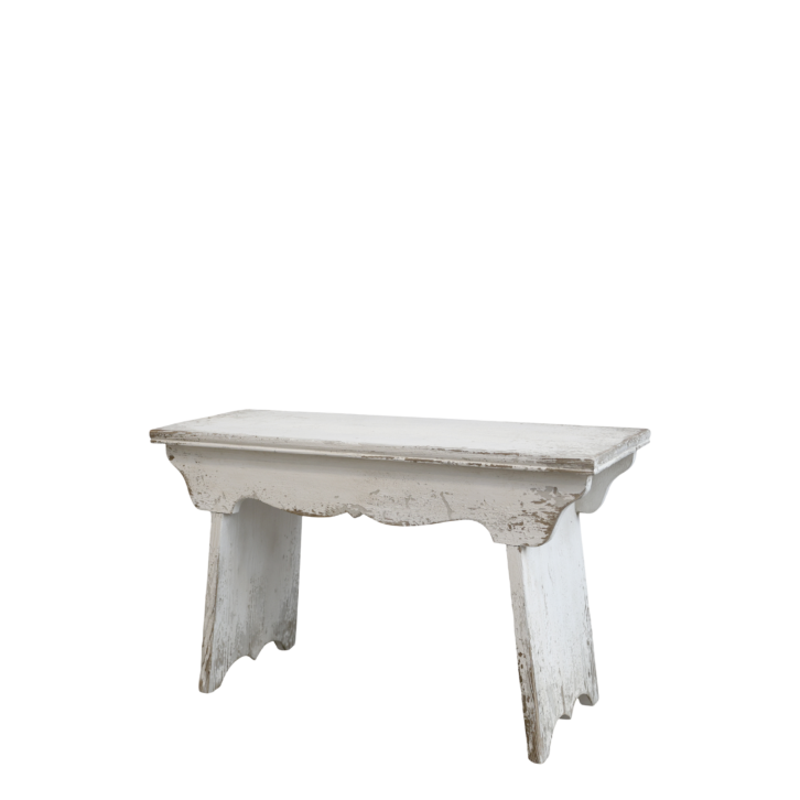 Old french bench, H48,5cm/ L80cm/T30cm im Shabby-Look – Bild 2