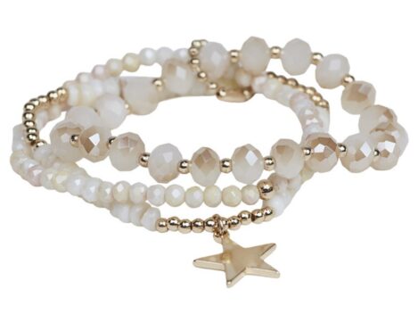 Armband Bea, beige-gold