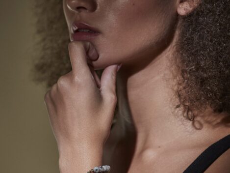 Armband Kaia, grau-gold