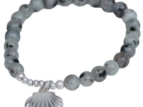Armband Kaia silber-grau, Modeschmuck von themoshi