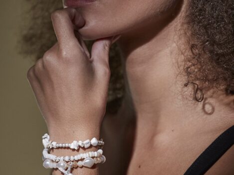 Armband Ronja, silber-weiss