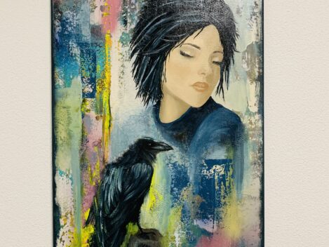Bild auf Leinwand, Acryl-Öl, 40x60cm