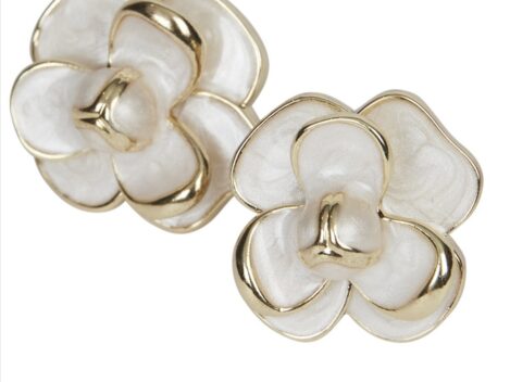 Ohrring Josie, white, Modeschmuck von moshi