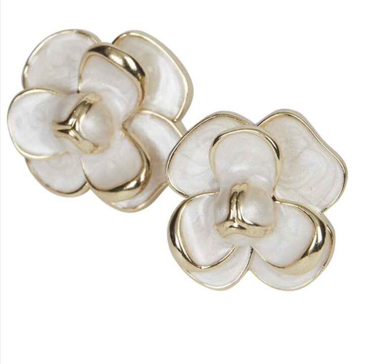 Ohrring Josie, white, Modeschmuck von moshi