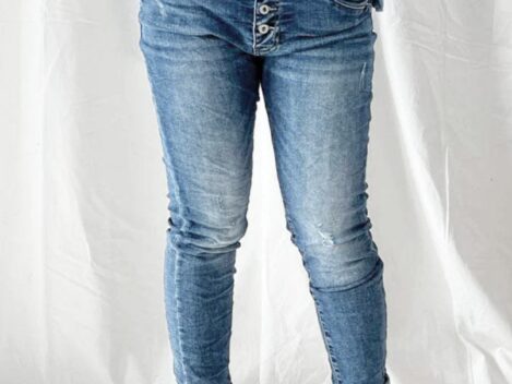 Vintage Jeans hell, Gr.L, von Bypias