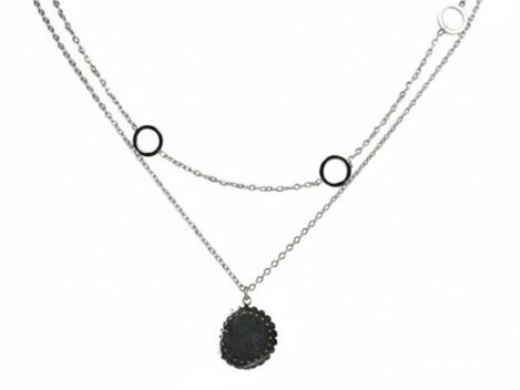 Halskette Lina, silberfarbig, Stainless Steel