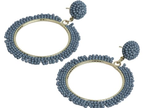 Ohrstecker Sunset, graublau