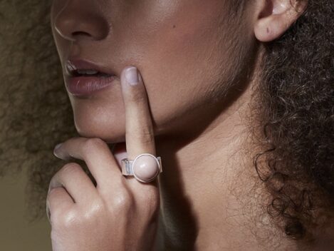 Ring Elva, silver-pink